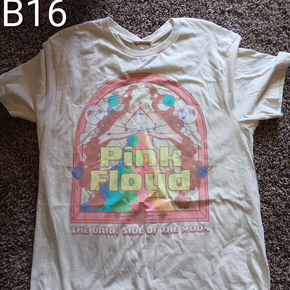 Pink Floyd Kids T-Shirt - Cream and Pink